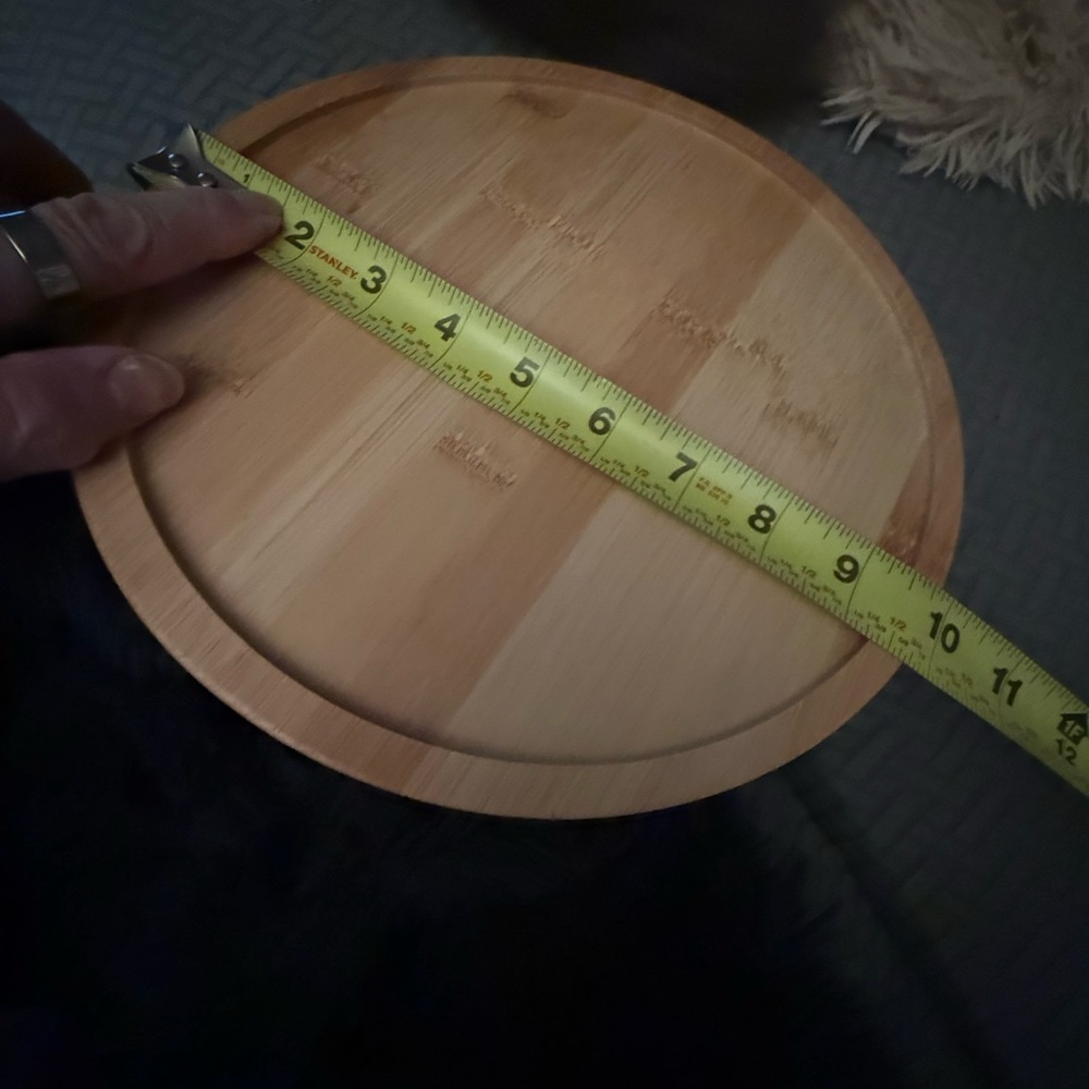 🍹 Round Bamboo sofa arm tray - Picture 6 of 11